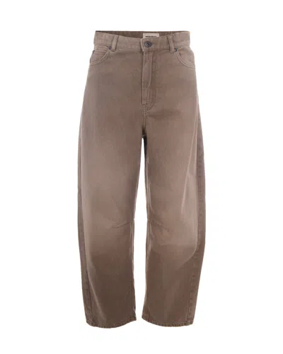 Weekend Max Mara Beige Regular High Rise Jeans In Brown