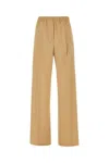 Weekend Max Mara Beige Stretch Polyester Blend Pants In Beige