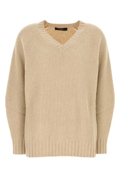Weekend Max Mara Beige Wool Blend Pania Sweater