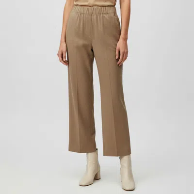 Pre-owned Weekend Max Mara Beige Wool Regular Fit Pants S In Sand