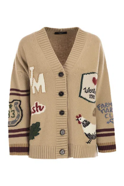 WEEKEND MAX MARA WEEKEND MAX MARA BELGIO - OVER CARDIGAN IN WOOL YARN