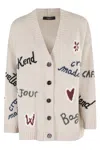 Weekend Max Mara Sleeveless V-neckline Graphic Design Long Sleeves In Multi