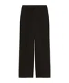 Weekend Max Mara Belt And Loop Wide-leg Pants In Black
