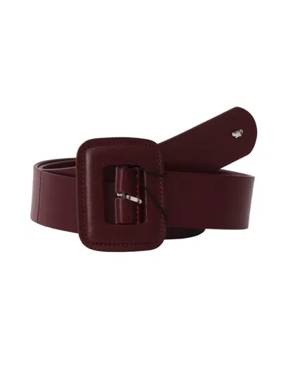 Weekend Max Mara Belt In Burgundy