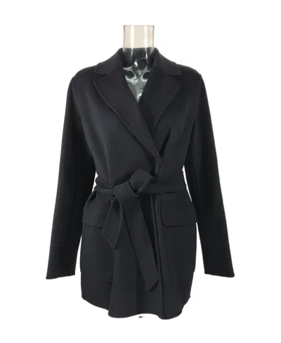 Weekend Max Mara Belt Coat In Black