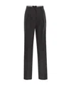 Weekend Max Mara Belt Loop Casual Pants In Black
