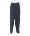Weekend Max Mara High Waist Straight Leg Pants In Black