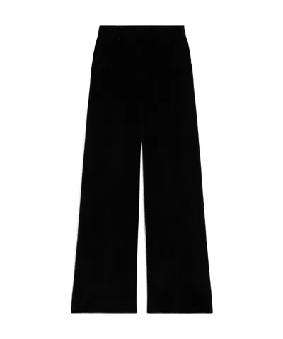 Weekend Max Mara Belt-loop Casual Pants In Black
