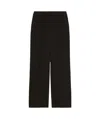 Weekend Max Mara Belt And Loop Wide-leg Pants In Black