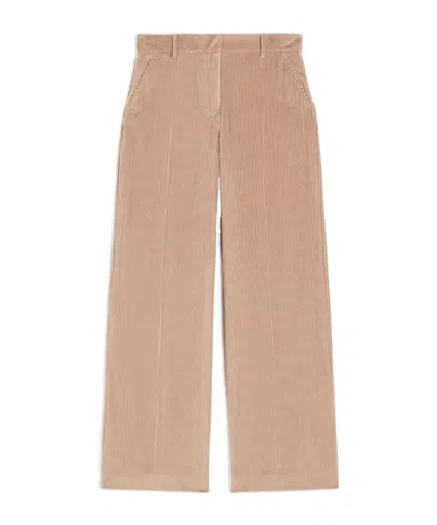 Weekend Max Mara Belt Loop Casual Pants In Brown