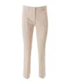 Weekend Max Mara Belt Loop Casual Pants In White