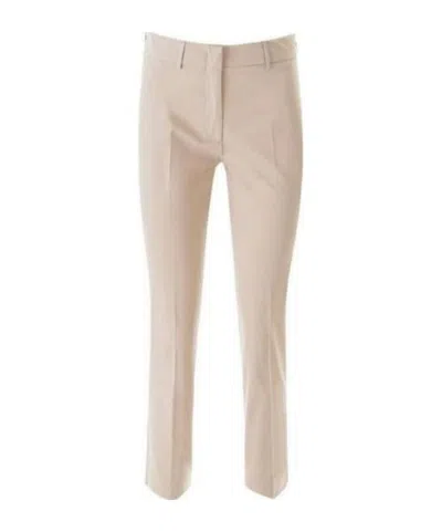 Weekend Max Mara Belt Loop Casual Pants In White