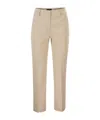 Weekend Max Mara Belt Loop Casual Pants In Brown