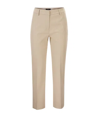 Weekend Max Mara Belt Loop Casual Pants In Brown