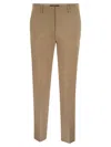 Weekend Max Mara Belt Loop Casual Pants In Brown