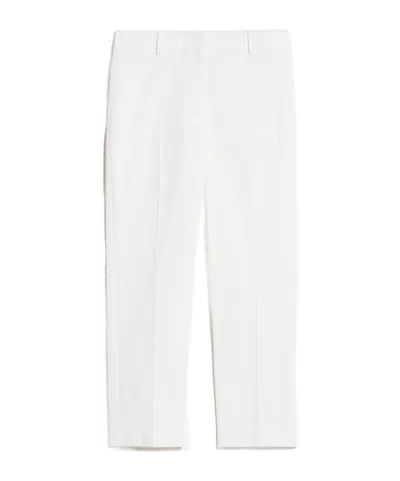Weekend Max Mara Belt-loop Casual Pants In White