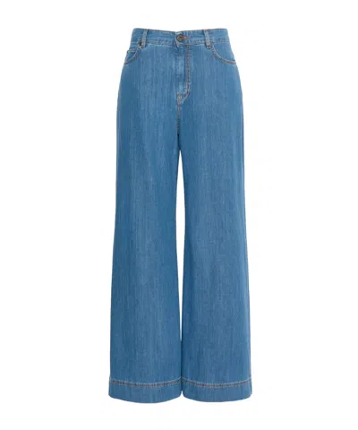 Weekend Max Mara Belt Loop Jeans In Blue