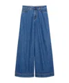 Weekend Max Mara Wide-leg Cropped Jeans In Blue