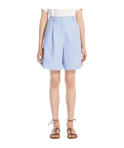 Weekend Max Mara Belt Loop Shorts In Blue