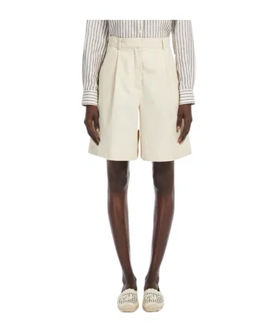 Weekend Max Mara Belt-loop Shorts In White