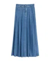 Weekend Max Mara Belt Loop Skirt In Blue