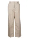 Weekend Max Mara Belt-loop Virgin-wool Trousers In Neutral