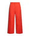Weekend Max Mara Belt Loops Slacks In Red