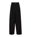 Weekend Max Mara Belt Ring Casual Pants In Black