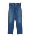 Weekend Max Mara Belt Ring Denim Trousers In Blue