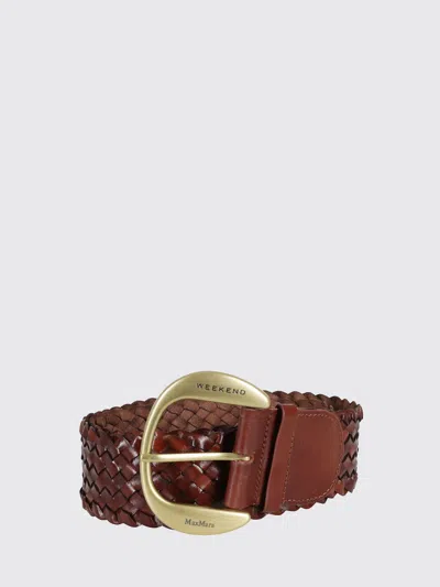 Weekend Max Mara Belt Woman  In Brown