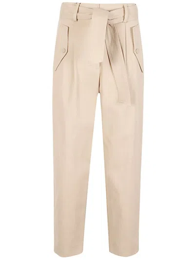 Weekend Max Mara Belted Carrot In Neutral