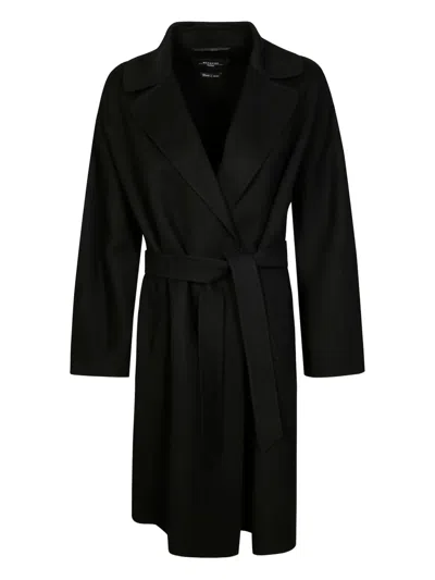 Weekend Max Mara Mantel Mit Gürtel In Black