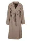 Weekend Max Mara Cascia Coat In Brown