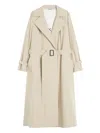 Weekend Max Mara Belted-cuff Detail Trench Coat In Neutral