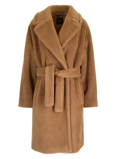 Weekend Max Mara Belted Long In Brown