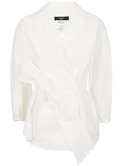 Weekend Max Mara Belted Long In White