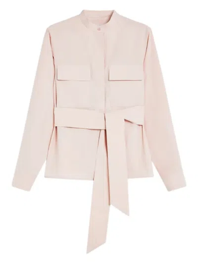 WEEKEND MAX MARA BELTED PEPLUM SHIRT