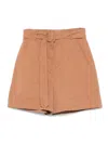 Weekend Max Mara Belted Pocketed Shorts
