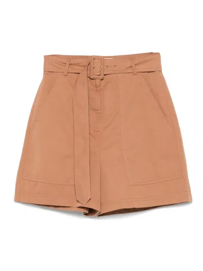 Weekend Max Mara Belted Pocketed Shorts