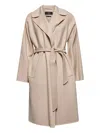Weekend Max Mara Civada Tied-waist Coat In Neutral