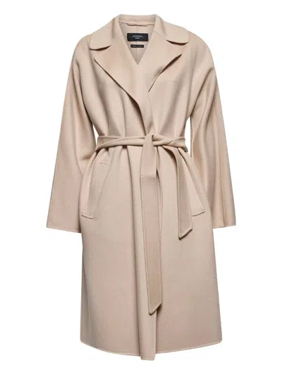 Weekend Max Mara Civada Tied-waist Coat In Neutral