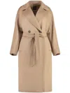 Weekend Max Mara Resina Double-breasted Coat In Neutrals
