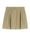 Weekend Max Mara Belt-loop Shorts In Green