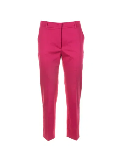 Weekend Max Mara Belt-loops Tailored Trousers In Pink