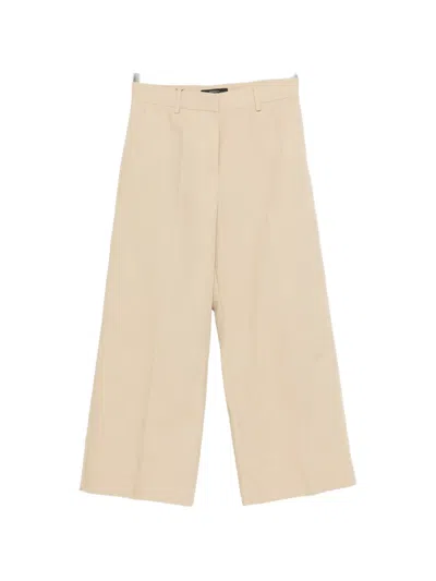 Weekend Max Mara Belt-loops Trousers In Neutral