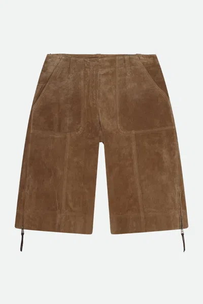 Weekend Max Mara Bermuda Marroni In Marrone