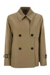 Weekend Max Mara Women's Biglia - Drip-proof Gabardine Short Trench Coat In Beige