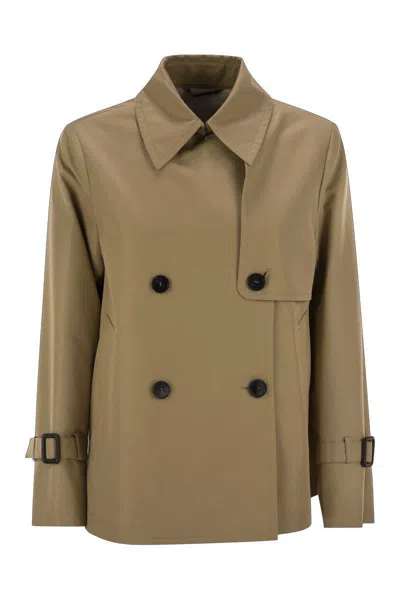 Weekend Max Mara Women's Biglia - Drip-proof Gabardine Short Trench Coat In Beige