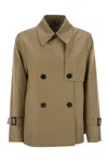 Weekend Max Mara Women's Biglia - Drip-proof Gabardine Short Trench Coat