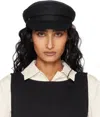 Weekend Max Mara Black Angora Cap In Black